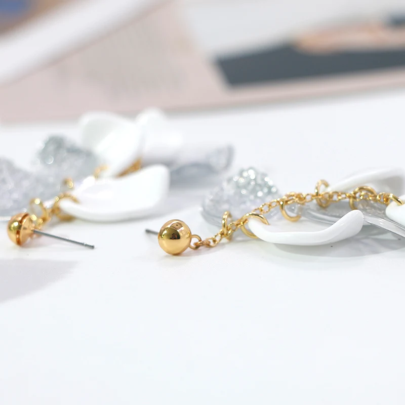 Scaly Glitter Resin Earrings