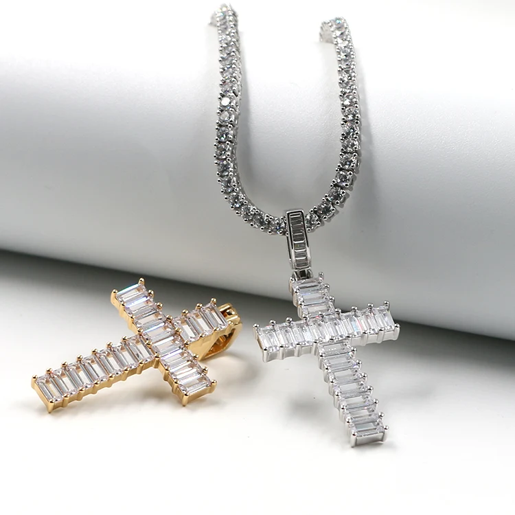 Cross Zircon Copper Pendant