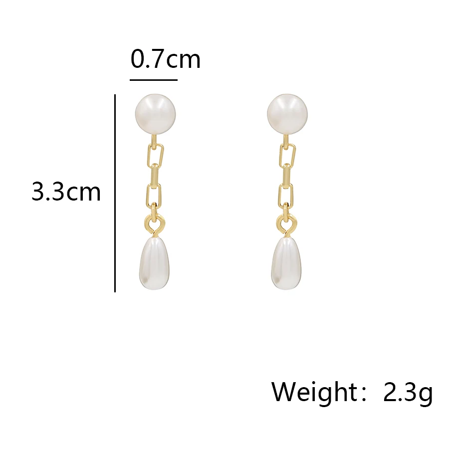 Dangling Pearl Earrings